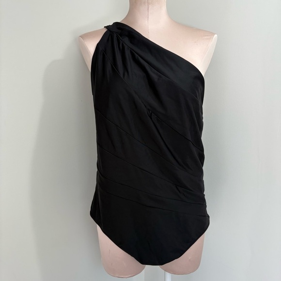 Summersalt The Sidestroke One Piece Swimsuit Size 22 Sea Urchin Black NWOT - Picture 2 of 16